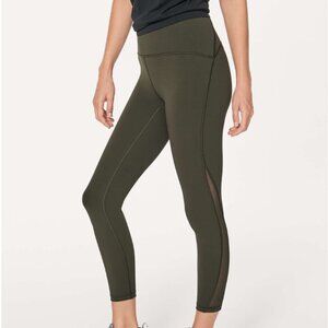 Lululemon Train Times 7/8 Pant *25" Dark Olive sz 6